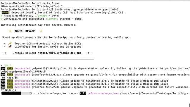 1 Make a Ionic 1 Project смотреть онлайн