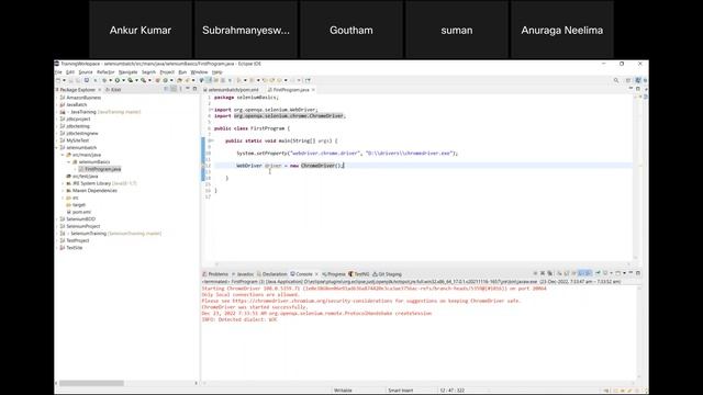 Selenium with Java Training - Class 14 - Starting with Selenium, WebDriver Interface Browser classe смотреть онлайн