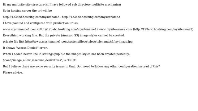 Drupal: Can I set "$conf["image_allow_insecure_derivatives"] = TRUE" in settings.php file? смотреть онлайн