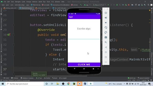 como CAMBIAR de ACTIVITY en ANDROID STUDIO | Java смотреть онлайн