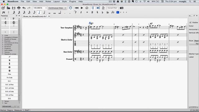 MuseScore in Minutes: Lesson 9 - Repeats and Endings, Part 2 смотреть онлайн