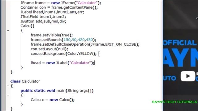 How to Create Simple Calculator Part-1 | Java Swing Tutorial #023 смотреть онлайн