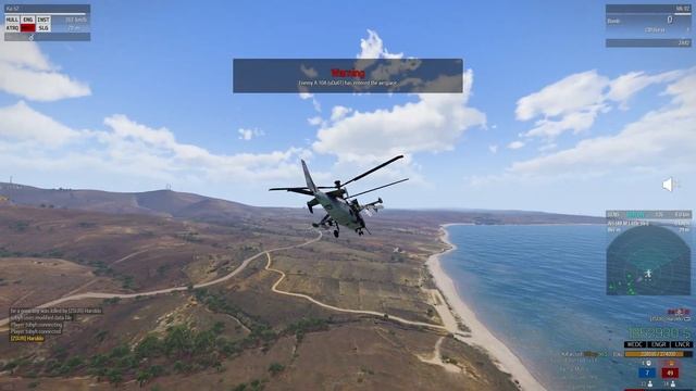 6 minutes of being a trash pilot - ArmA 3 The RHS KOTH KA-52 experience смотреть онлайн
