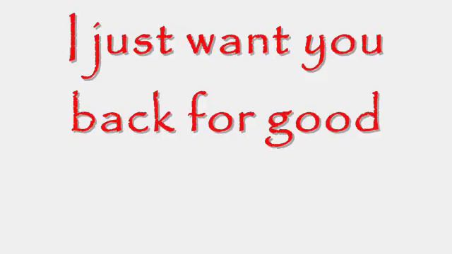 Take That - Back For Good - Lyrics смотреть онлайн