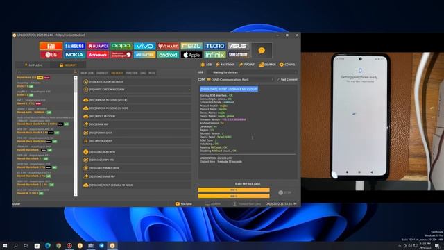 UnlockTool 2022 Xiaomi Qualcomm Sideload Desactivar Micloud, Support Android 11, 12 смотреть онлайн
