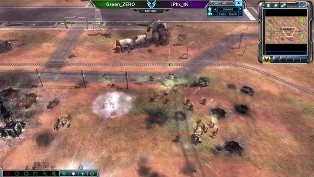 C&C3: Kane's Wrath 1v1 - Green_ZERO (Nod) vs. iPhx_tK (ST) смотреть онлайн