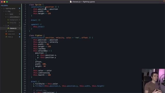 JavaScript Fighting Game Tutorial with HTML Canvas смотреть онлайн