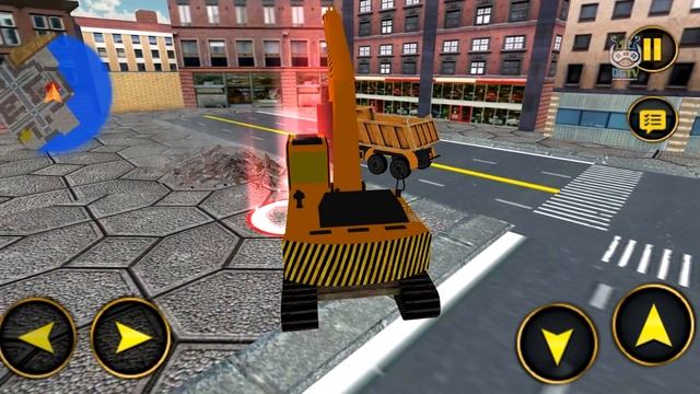 Wrecking Crane Simulator 2019 - House Moving Game - Android Gameplay смотреть онлайн