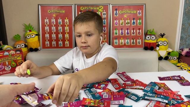 Скрепыши 2 Открываю по цветам 50 штук! Где больше РЕДКИХ? Акция Магнит КРУТЫЕ ПРИЗЫ от ЧУДО БАНАНЫШ смотреть онлайн