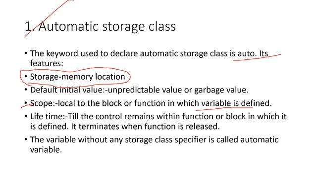 8.Local Variable Global Variables Storage class Auto Static External Register смотреть онлайн