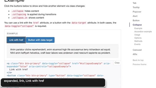 Bootstrap collapse plugin смотреть онлайн