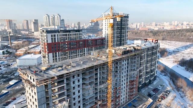 Облет строительной площадки Suomen Ranta. Февраль 2023 смотреть онлайн