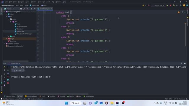SWITCH-CASE Statement | Modern Switch-Case JDK 17 | Happy New Year Java Course 2023 смотреть онлайн
