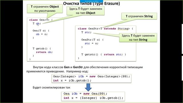 Лекция 4 (Обобщения Generics) PTNOVXVIII part2 смотреть онлайн