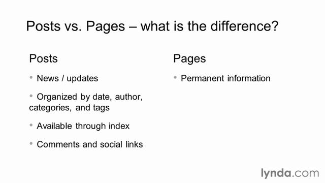 7 Understanding the difference between posts and pages смотреть онлайн