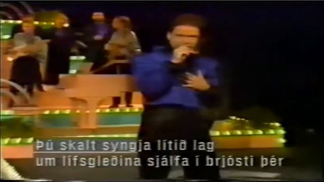 Pálmi Gunnarsson – "Gleðibankin" (Söngvakeppni Sjónvarpsins 1986) смотреть онлайн