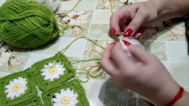 МОТИВЫ ДЛЯ ДЕТСКОГО ПЛЕДА \\ КАК ВЯЗАТЬ КРЮЧКОМ РОМАШКУ \\ МАСТЕР-КЛАСС смотреть онлайн