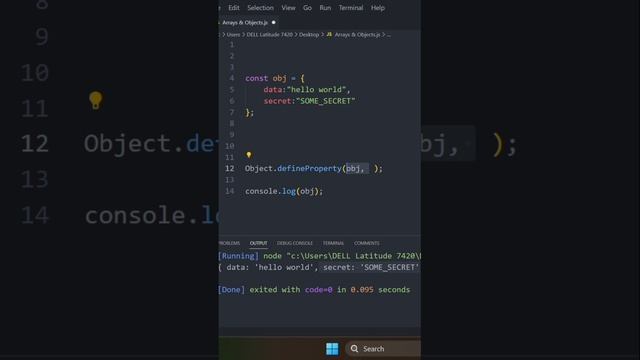 Define secret property in JavaScript Object | JavaScript Objects | Urdu/Hindi смотреть онлайн