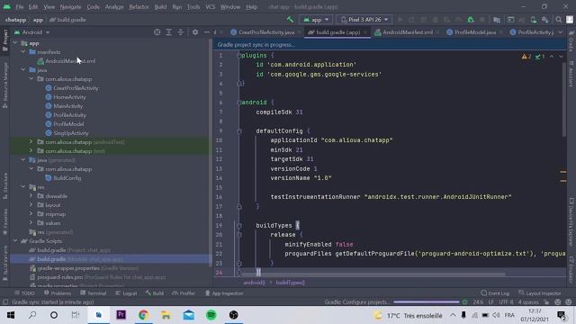 Chat app créer le profile d'utilisateur avec firebase Android studio java part 10| Davis смотреть онлайн