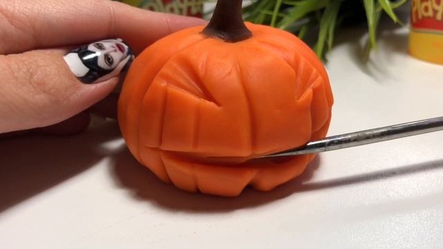 Лепим тыкву на Хэллоуин из Play-Doh.Плей До тыква своими руками! смотреть онлайн