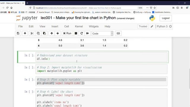 Lesson 1 Line chart in Python (No experience needed !) смотреть онлайн