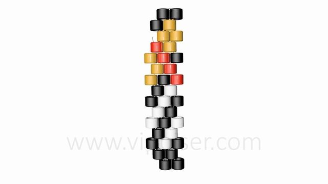 Beaded Bow Burberry. 3D Beading Tutorial
