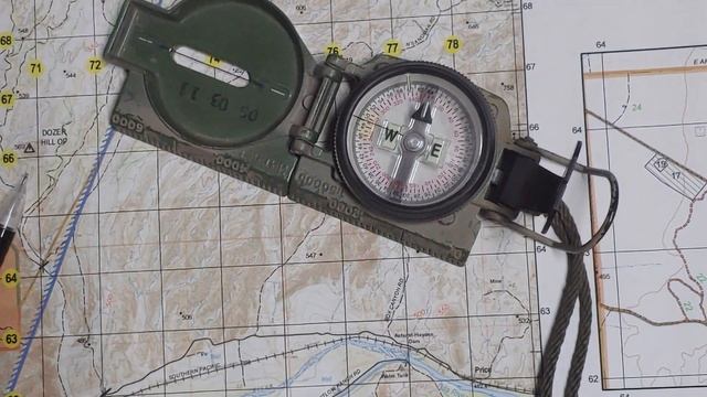 Land Navigation with a Lensatic Compass - fast azimuth technique смотреть онлайн
