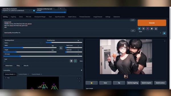 Guida LATENT COUPLE su STABLE DIFFUSION // WebUI Automatic1111