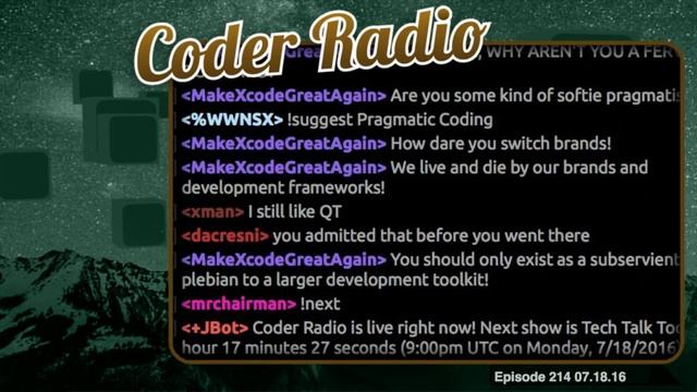 Make Coding Great Again | Coder Radio 214 смотреть онлайн