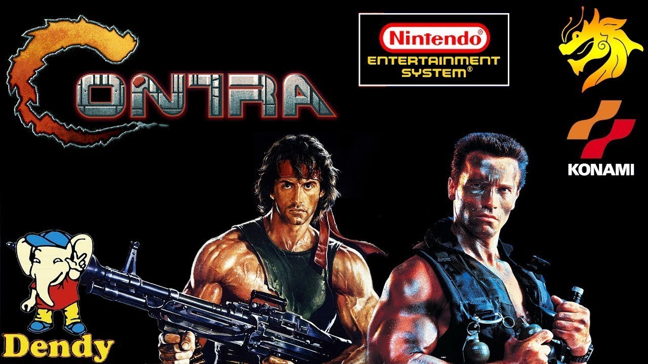 Contra Dendy Денди NES Nintendo Famicom полное прохождение на русском с 100-ми жизнями смотреть онлайн