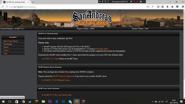 Pamoka kaip instaliuoti GTA SA ir Samp смотреть онлайн