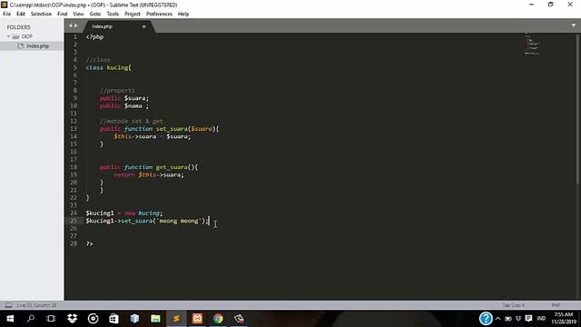 OOP PHP - SET DAN GET смотреть онлайн