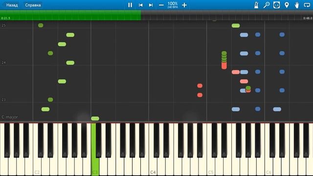 Деревня Дураков - Каламбур (на пианино Synthesia) смотреть онлайн