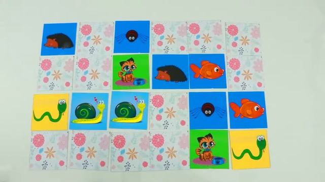 LEARN COLORS With Pets Animals Interactive Game Cards Toy PEXESO #11 смотреть онлайн