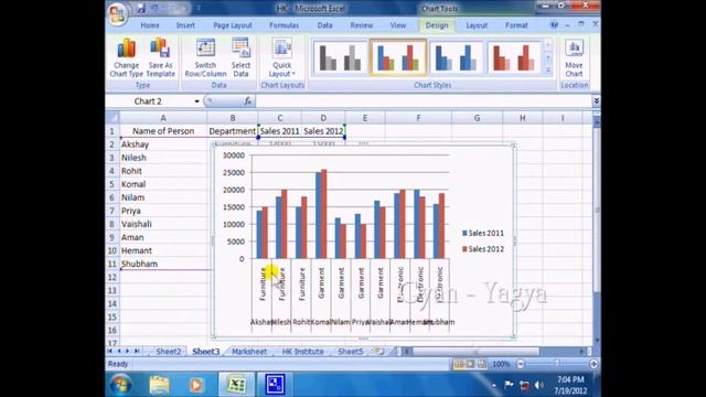 insert pivot table, Chart, MS Excel F.Teacher - 6 смотреть онлайн