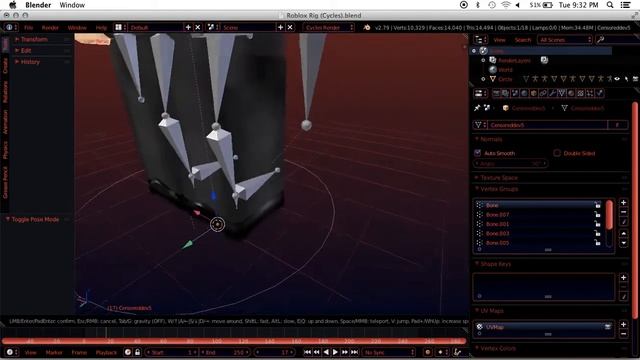 Roblox Rig (Blender, Cycles) смотреть онлайн