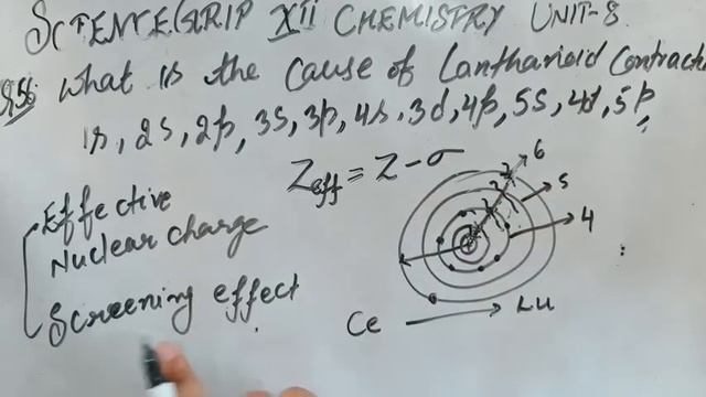 d&f-Block Elements Part-9 || Class +2 Unit-8 || Lanthanide Contraction with its Cause & Consequence смотреть онлайн