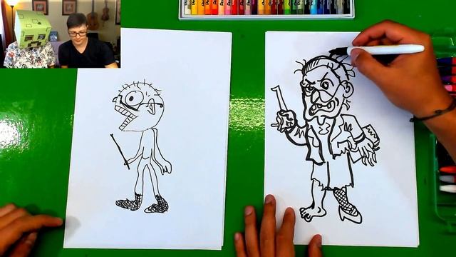 УЧИЛКА-ЗОМБИ мы рисуем с Крипером любимую учительницу на 1 сентября смотреть онлайн