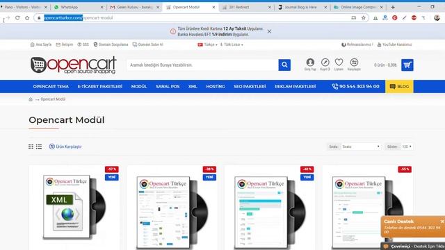 301 Sayfa Yönlendirme Opencart Ücretsiz Modül смотреть онлайн