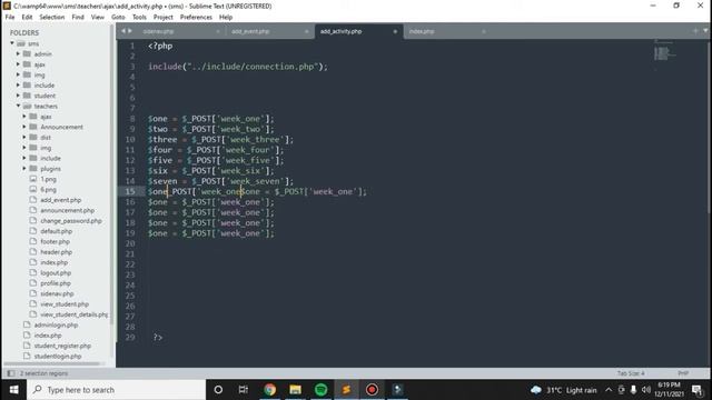 Advance School Management System 34 || Using PHP And MySQL || Teacher Dashboard - Add Event смотреть онлайн