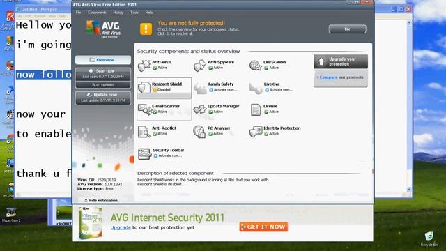 How To Disable avg anti-virus 2011 смотреть онлайн