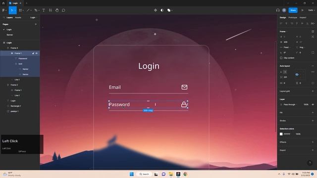 LOGIN PAGE DESIGN | FIGMA TUTORIAL | WEB DESIGN | Vizon смотреть онлайн