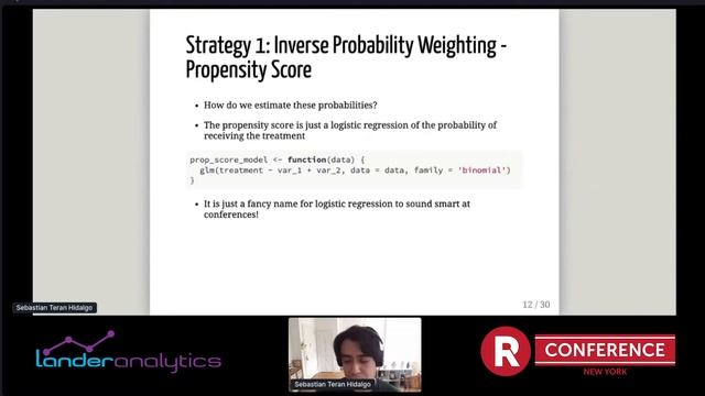 Dr. Sebastian Teran Hidalgo - Doubly Robust Estimation of Causal Effects in R смотреть онлайн