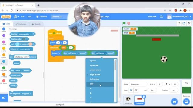 How to make Football - Goal keeper Game using Scratch смотреть онлайн