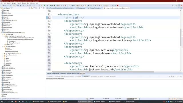 spring jmstemplate with embedded activemq смотреть онлайн