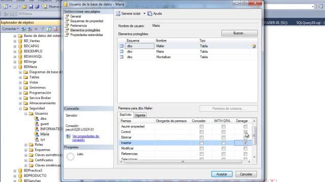 crear usuarios y permisos en sql смотреть онлайн