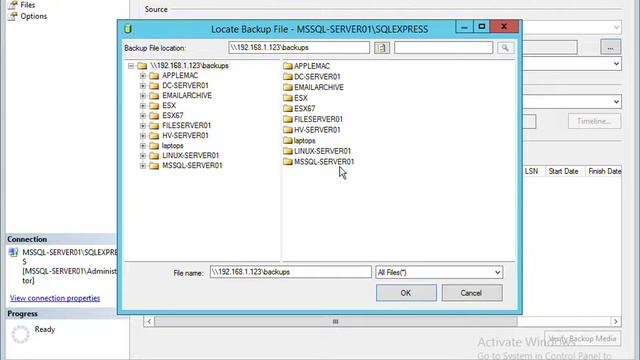 4 Restore a SQL Server database смотреть онлайн