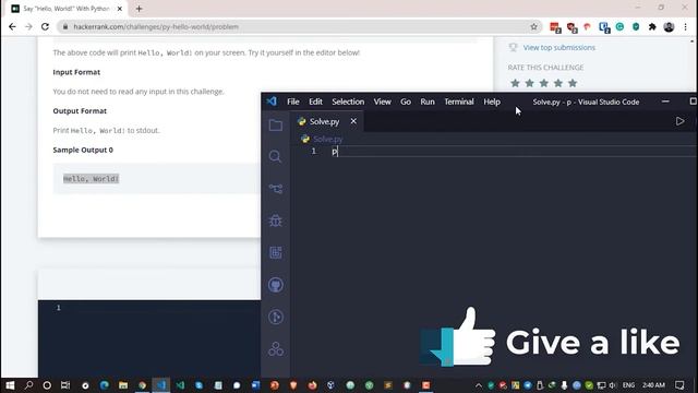 HackerRank (in বাংলা) - Say "Hello, World!" With Python - Solution and Explanation смотреть онлайн
