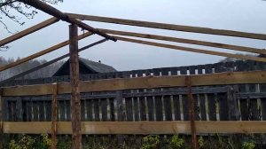 Теплица из жердей 12 на 5