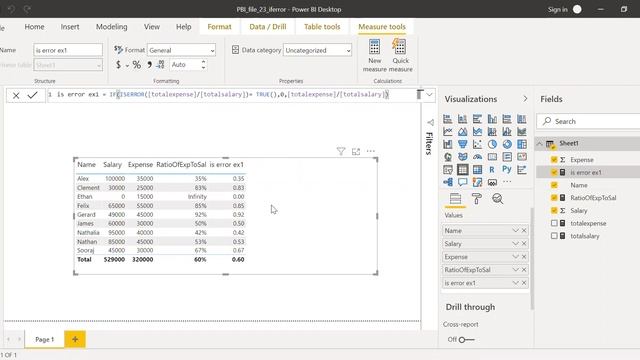 Power BI IFERROR vs ISERROR function | iferror pbi | iserror pbi | if error pbi | is error pbi смотреть онлайн